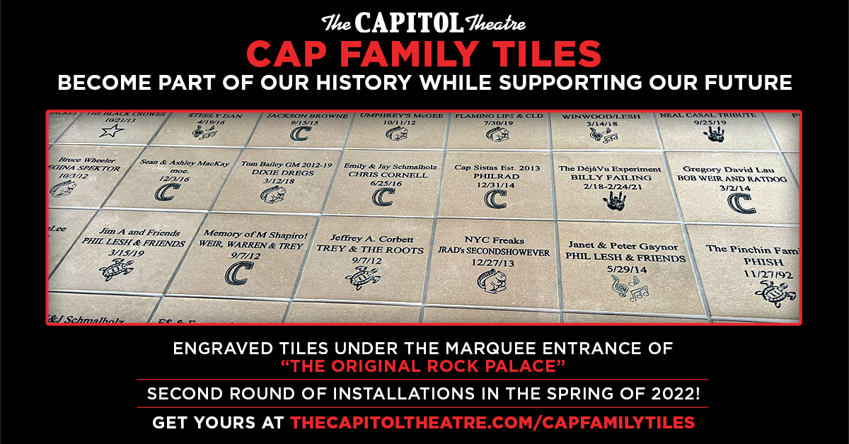 More Info for Have Your Own "Cap Family Tile" Under Our Marquee!