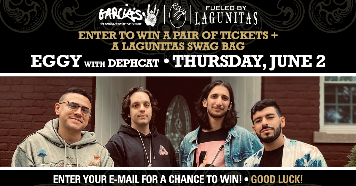 More Info for Win Two Tickets To See Eggy with Dephcat and Win A Lagunitas Swag Bag