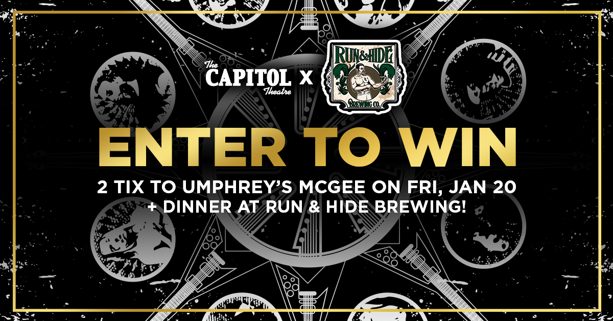More Info for Win Two Tickets To Umphrey's McGee and Win A Dinner at Run & Hide Brewery