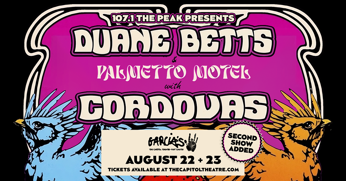Duane Betts & Palmetto Motel and Cordovas The Capitol Theatre