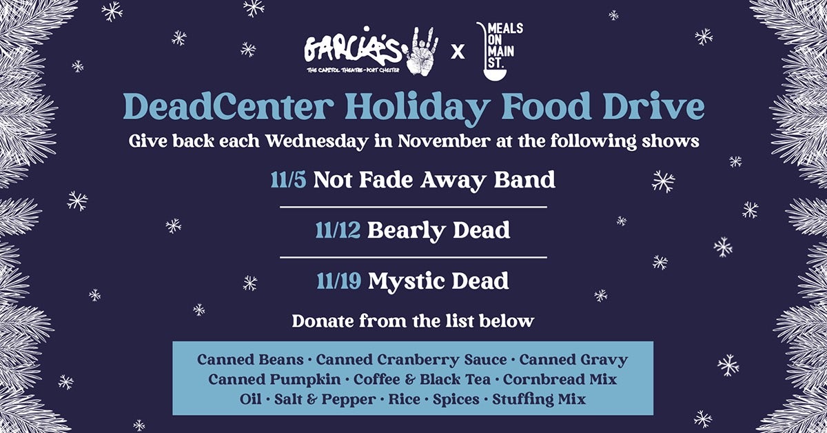 DeadCenter Holiday Food Drive: Give Back Each Wednesday in November at Garcia’s