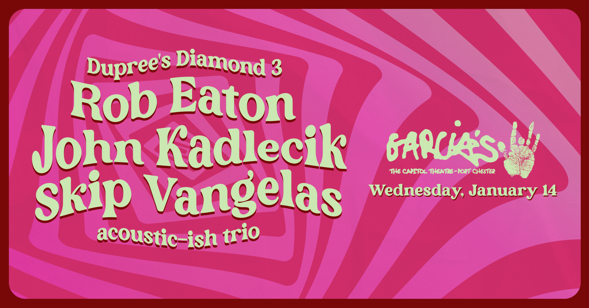 More Info for Dupree's Diamond 3 w/ Rob Eaton, John Kadlecik & Skip Vangelas  